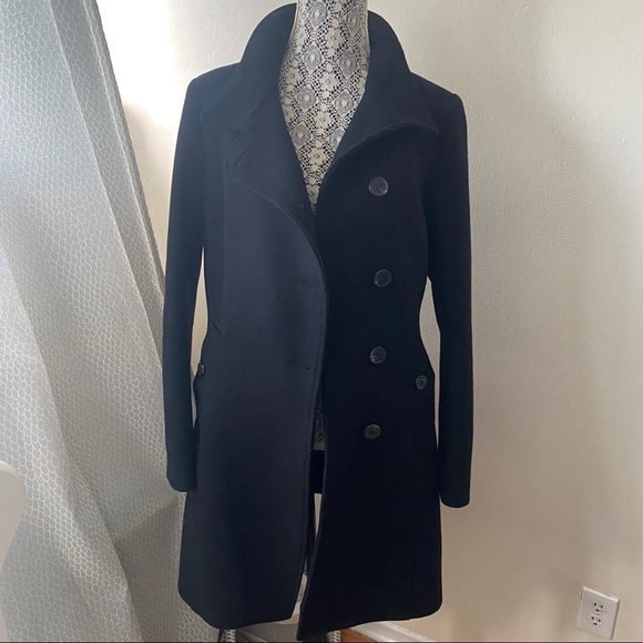 soia & Kyo Wool Black Peacoat Made in Canada - Picture 2 of 9